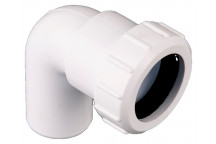 COMP WASTE 32MM SWIVEL ELBOW PLAIN TAIL W408