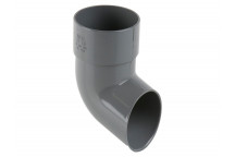 68MM ROUND DOWNPIPE SHOE GREY BR216G