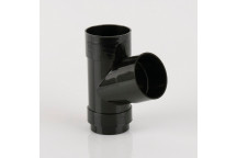 68 X 68MM DOWNPIPE BRANCH 112.5 BLACK BR218B