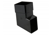 65MM SQUARE DOWNPIPE SHOE BLACK BR516B