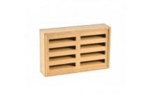 AIR BRICK LOUVRED BUFF (YA17B) 140 X 220MM