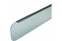 WORKTOP END CAP 40MM SATIN SILVER - BULLNOSE