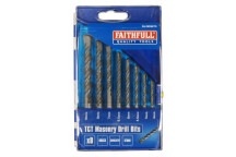 FAITHFULL STANDARD MASONRY DRI LL SET 8PC