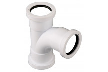 40MM P/FIT WASTE 92.5 SWEPT TEE WHITE W923W