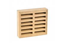 AIR BRICK LOUVRED BUFF (YA18B) 220 X 220MM