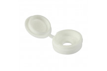 TIMCO SMALL HINGED SCREW CAP - WHITE To fit 3.0 to 4.5 Screw 100 PCS