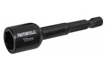 FAITHFULL MAG IMPACT NUT DRIVER 10MM X 1/4IN HEX