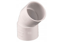 40MM SOLVENT WASTE OBTUSE BEND 135 WHITE W2130WP