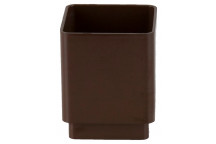 65MM SQUARE DOWNPIPE CONNECTOR BROWN BR506BR