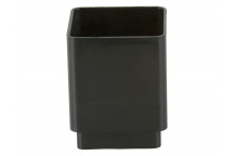 65MM SQUARE DOWNPIPE CONNECTOR BLACK BR506B