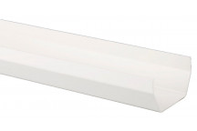 114MM X 4M SQUARE GUTTER WHITE BR052W