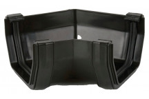 114MM SQUARE GUTTER ANGLE 135 BLACK BR059B