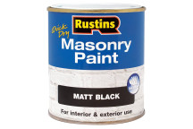 RUSTINS MASONRY PAINT BLACK 500ML