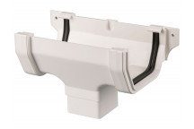 114MM SQUARE RUNNING OUTLET WHITE BR055W