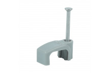 TIMCO FLAT TWIN&EARTH CABLE CLIP GRY To fit 4.0mm 100 PCS