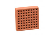 AIR BRICK SQUARE HOLE RED (YA15R) 220 X 220MM