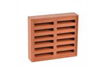 AIR BRICK LOUVRED RED (YA18R) 220 X 220MM