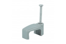 TIMCO FLAT TWIN&EARTH CABLE CLIP GRY To fit 6.0mm 100 PCS