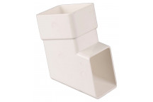 65MM SQUARE DOWNPIPE SHOE WHITE BR516W