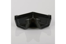 114MM SQUARE GUTTER ANGLE 90 BLACK BR058B