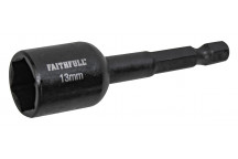 FAITHFULL MAG IMPACT NUT DRIVER 13MM X 1/4IN HEX