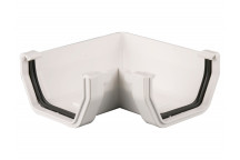 114MM SQUARE GUTTER ANGLE 90 WHITE BR058W