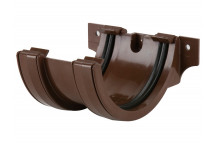 112MM ROUND GUTTER JOINT BRACKET BROWN BR044BR