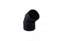 40MM SOLVENT WASTE OBTUSE BEND 135 BLACK W2130B