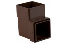 65MM SQUARE DOWNPIPE 92.5 BEND BROWN BR508BR