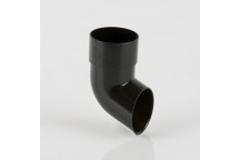 68MM ROUND DOWNPIPE SHOE BLACK BR216B