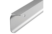 WORKTOP CORNER 40MM SATIN SILVER - BULLNOSE