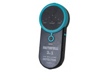 FAITHFULL 3-IN-1 DETECTOR STUD  METAL & LIVE WIRE