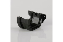 114MM SQUARE GUTTER JOINT BRACKET BLACK BR054B