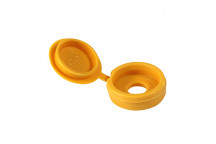 TIMCO SMALL HINGED SCREW CAP- YELLOW To fit 3.0 to 4.5 Screw 100 PCS