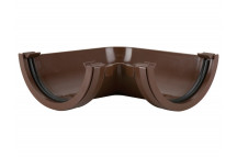 112MM HALF ROUND GUTTER ANGLE 90 BROWN BR048BR