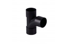 40MM SOLVENT WASTE SWEPT TEE 92.5 BLACK W2160B