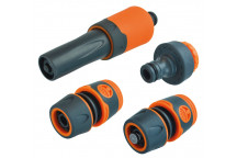 FAITHFULL PLASTIC HOSE FITTINGS STARTER KIT 1/2IN