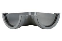 112MM HALF ROUND GUTTER ANGLE 90 GREY BR048G