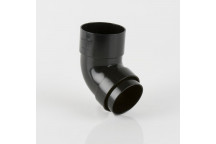 68MM ROUND DOWNPIPE 112.5 BEND BLACK BR209B