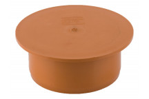 UNDERGROUND SOCKET PLUG 110MM - TERRACOTTA B5121