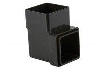 65MM SQUARE DOWNPIPE 92.5 BEND BLACK BR508B