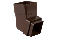 65MM SQUARE DOWNPIPE 112.5 BEND BROWN BR509BR