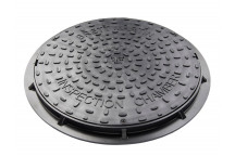 PLASTIC 450MM DIA ROUND LID & FRAME B6255