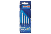 FAITHFULL TILE & GLASS DRILLBI T SET 4  3-6MM