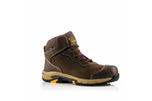 BUCKLER BLITZ SAFETY LACE BOOT WATERPROOF BROWN SIZE 9