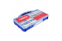 TIMCO TWIN WOODSCREW MIXED TRAY ZINC 1140pcs 1140 PCS