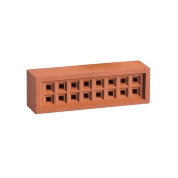 AIR BRICK SQUARE HOLE RED (YA13R) 65 X 220MM
