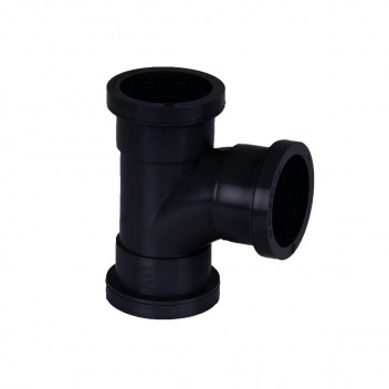 40MM P/FIT WASTE 92.5 SWEPT TEE BLACK W923B