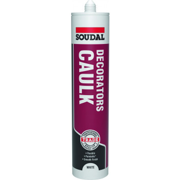SOUDAL DECORATORS CAULK 290ML WHITE