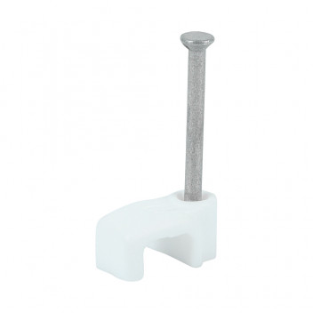 TIMCO FLAT CABLE CLIP WHITE To fit 1.0mm 100 PCS